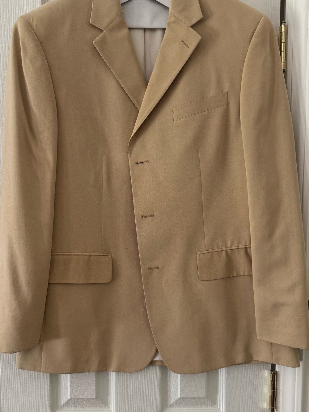 Nautica Tan Single-Breasted 100 % silk Sport Coat